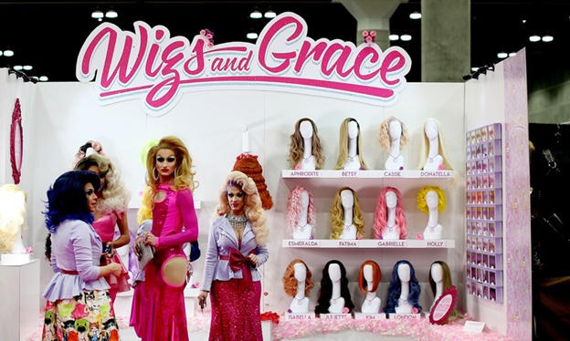 Wigs and Grace at Dragcon, New York