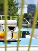 YOTEL Amsterdam drinks on the terrace
