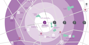 YOTEL London City - Map showing YOTEL London City location in central London