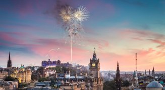Edinburgh Fringe Festival fireworks