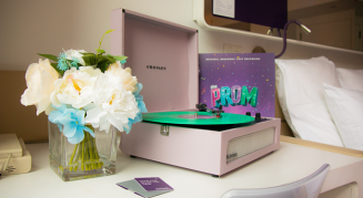 YOTEL New York room with PROM decorations