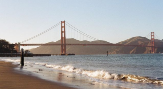 San Francisco Bay and Golden Gate Bridge