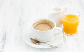 YOTELAIR coffee and orange juice