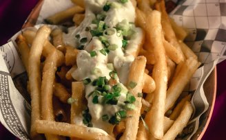 French Fries with sour cream cheese