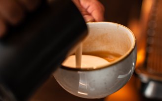 Coffee pouring from jug