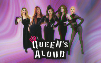 Picture of Queen's Aloud with logo