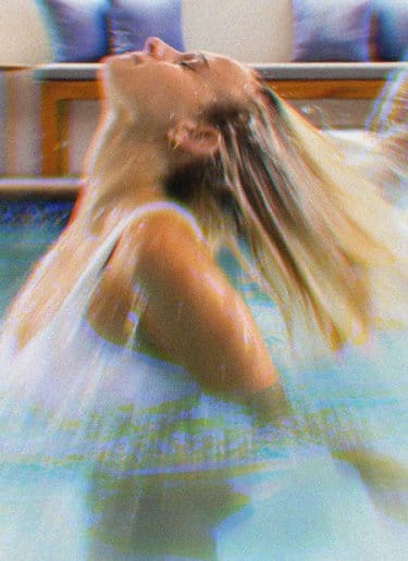 Person in swimming pool