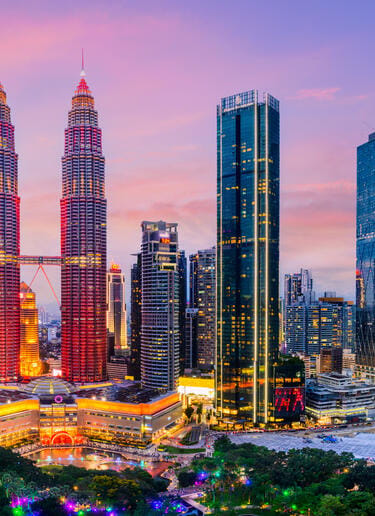 Kuala Lumpur skyline with the Petronas Towers