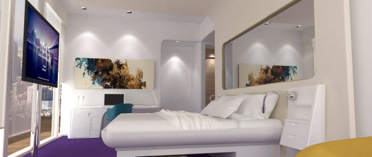YOTEL Dubai Downtown VIP Suite bedroom