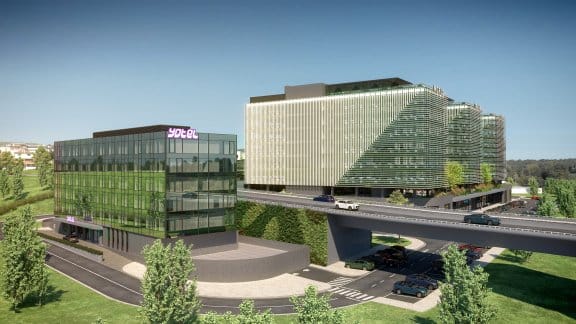 Render of YOTEL Lisbon hotel