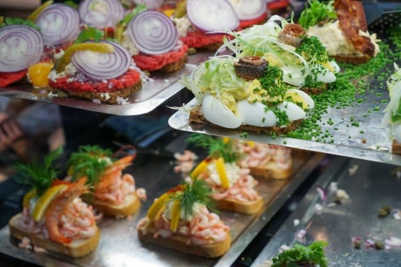 A fresh platter of food