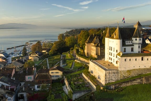 A traditional castle on Geneva Lake