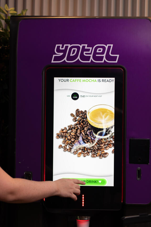 Grab and Go coffee machine at Yotel Istanbul Airside