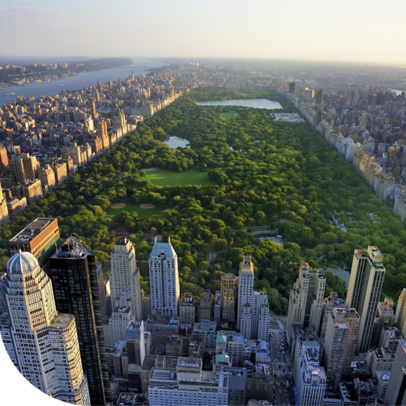 Skyline view of Central Park