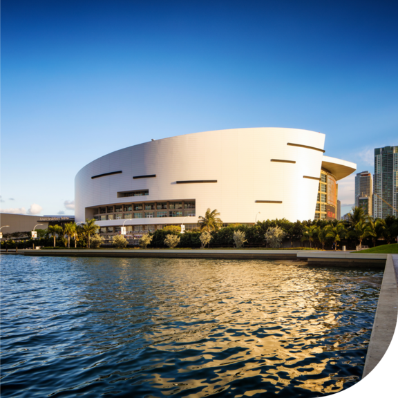 Kaseya Center by the water