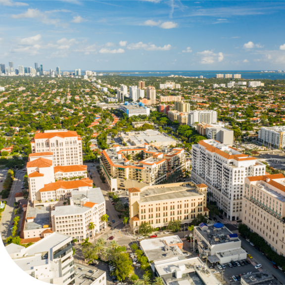 The leafy Coral Gables district in Miami