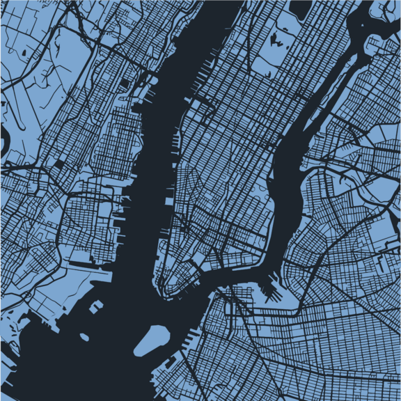 Map of Manhattan 