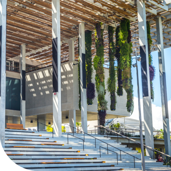 Steps leading to Perez Art Museum in Miami