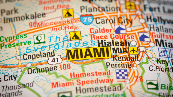 A map of Miami