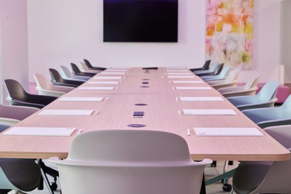 A bright and airy meeting room