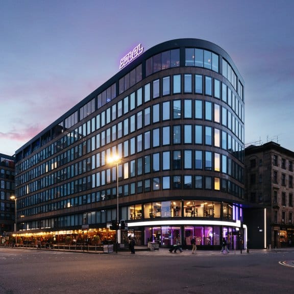 Street exterior of a hotel building