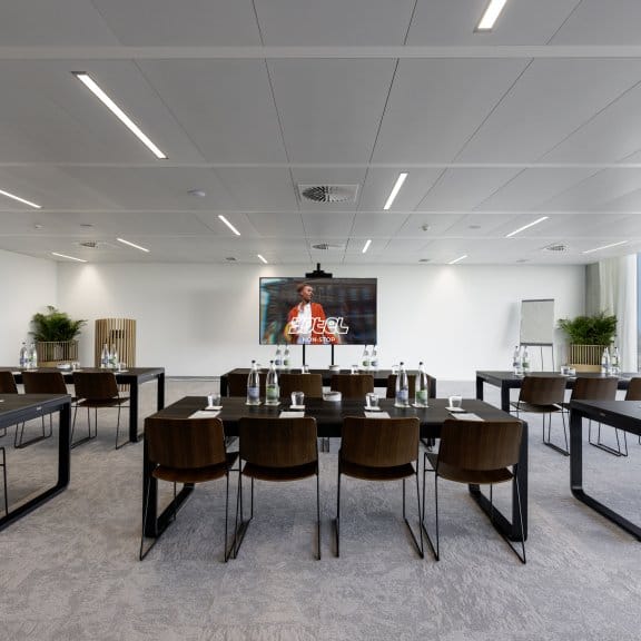 A large meeting room