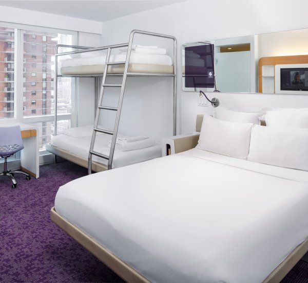 YOTEL New York First Class Queen Junior Suite with Two Bunks