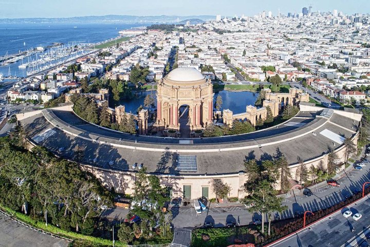 drone view of San Francisco