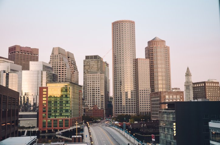 View of Boston skyline in the daytime