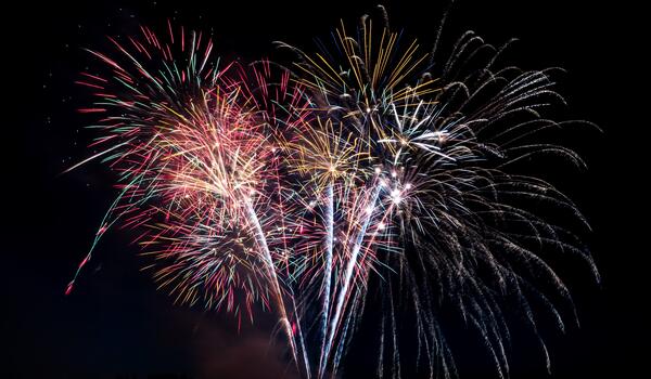 Fireworks at night