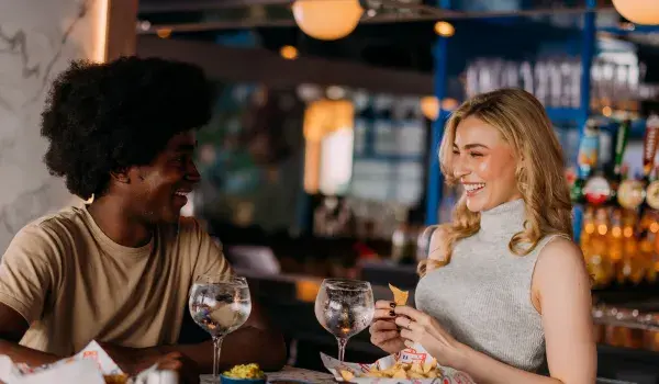 Couple on date in VEGA 